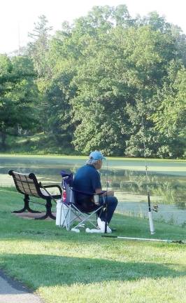 Sharon Scheer shared her photo of this fellow at the Monroe Mill Ponds. As Henry David Thoreau, he of the book “Walden” and essay “Civil Disobedience,” one wrote: “Many men go fishing all of their lives without knowing that it is not fish they are after.”