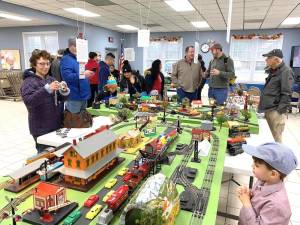 According to Prizgintas, more than 250 people attended the toy train event.