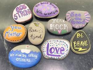 Samples from the Kindness Rocks project.