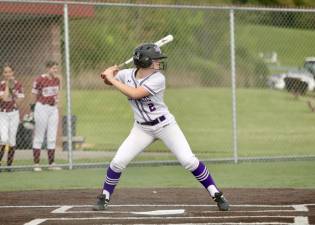 Erin Coyle, #2, has had another strong year for the Crusaders in center and at the plate.