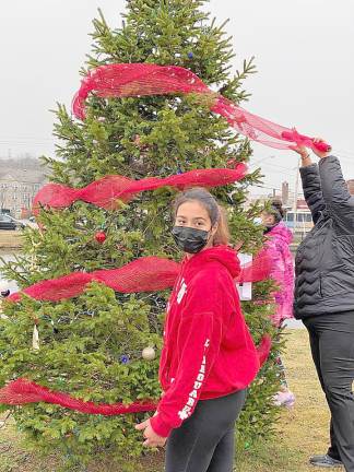 The trees were adorned with handmade and store-bought ornaments by girls representing Daisy, Brownie, Junior and Cadette level troops.