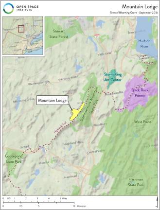 The Open Space Institute has purchased the 416-acre &quot;Mountain Lodge&quot; property in Blooming Grove for $881,000. Officials from the institute say the acquisition will protect drinking water resources for Orange County and safeguard a scenic natural area from regional development.