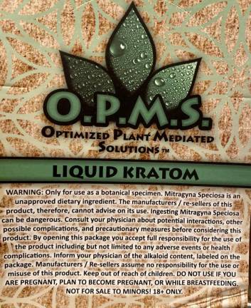 This is the packaging for liquid kratom found in Brendan Mullally's house after his death. He died from a seizure after taking the over-the-counter unregulated dietary supplement on Nov. 2, 2022.