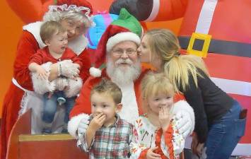 The members of the Rivera Family had a series of reactions to their visit with Santa Claus and his dear, dear wife.