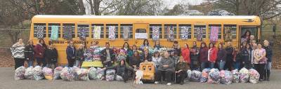 The Monroe-Woodbury Transportation Department delivered 547 blankets to the Project Linus Drive, up from the 508 blankets contributed last year.