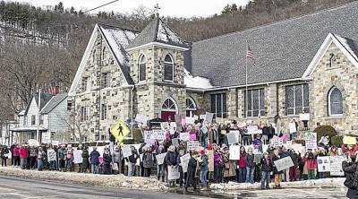 A past Women's March at St. Peter’s Lutheran Church in Port Jervis