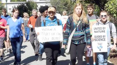 SUNY Orange students walk for climate awareness