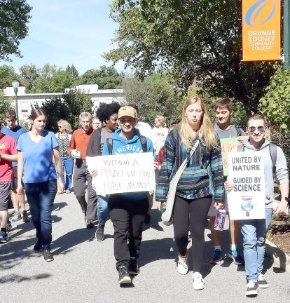 SUNY Orange students walk for climate awareness