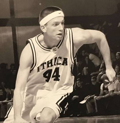 Tyler Schulz, a 2000 graduate of Monroe-Woodbury High School, was inducted into the Ithaca College Athletic Hall of Fame for basketball during ceremonies late last month. Schulz ranks 13th on the all-time scoring list with 1,196 points.