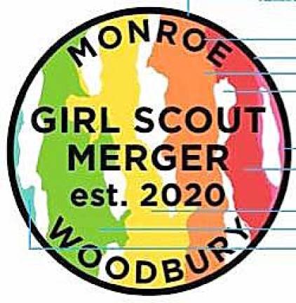 This is the special limited edition, commemorative Monroe-Woodbury Girl Scout Service unit patch.