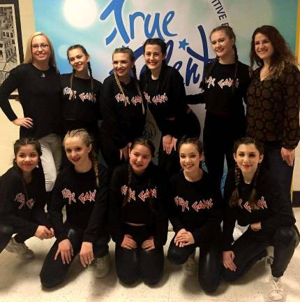 Photos provided The Terpsichore Hip Hop Company, which earned first place in the True Talent teen large group hip hop competitive category, in the back row and from the left: Instructor Kerry Connelly, Ava Tomford, Allison Pekurar, Grace Welsh, Abby Auty and Instructor Jennifer Ferrantelli. Front row, Alexa Roman, left, Grace McCleary, Nina Melone, Ella Katzman and Sydni Belnick.