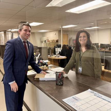 Incumbent James Skoufis files his petition to run to retain his state senate seat for District 42.