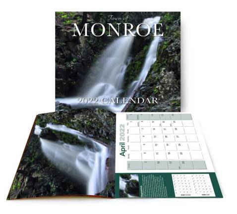The Town of Monroe calendar is back for 2022 featuring breathtaking photos of our town’s landscape and landmarks as well as an accompanying description of each location. It was designed and photographed by Town of Monroe resident and graphic designer Ed Scully.
