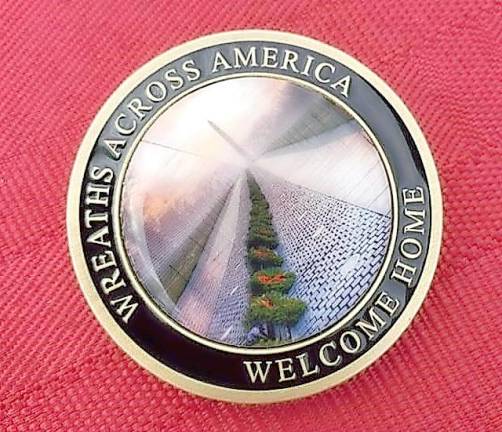 The 50th anniversary commemorative pin given to Vietnam-era veterans.