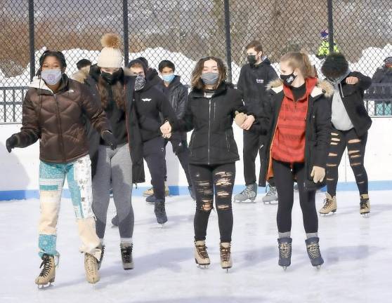 Finally! Ice skating fun for M-W Class of 2021 signifies beginning of celebratory events