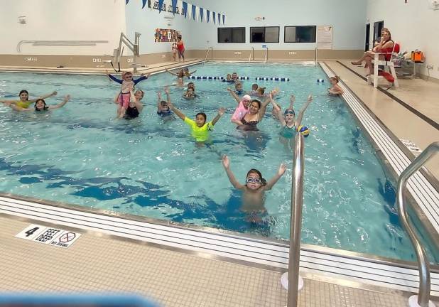 Families, children and seniors are already enjoying the new pool.