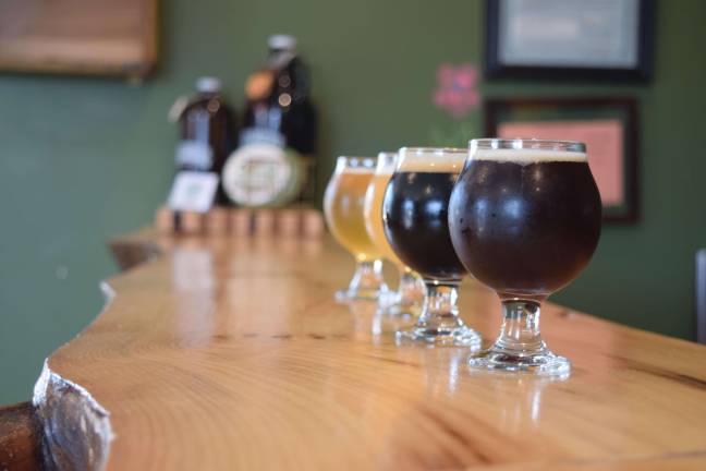 On tap at the Glenmere Brewing Company this days are a raspberry stout, infused with homegrown berries, and Dark Shadow, a rustic cream larger with rich malt and notes of chocolate.