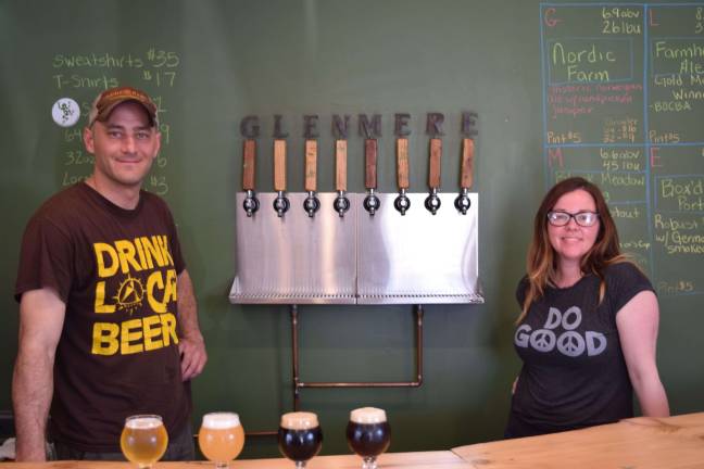 Glenmere Brewing Co. owners and operators Michael and Shanna Sandor.