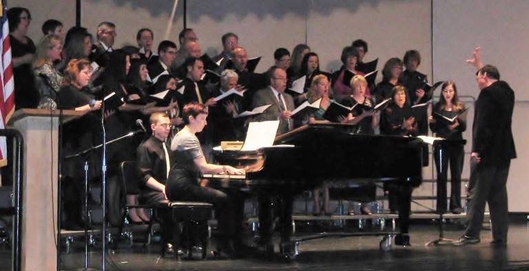 Provided photos The Monroe-Woodbury Faculty and Friends Chorale in performance at a previous recital.