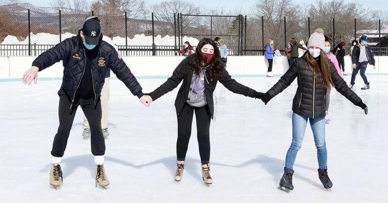 Finally! Ice skating fun for M-W Class of 2021 signifies beginning of celebratory events