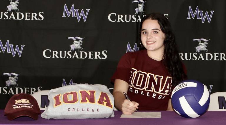 Volleyball: Jordan Ader, Iona College in New Rochelle.