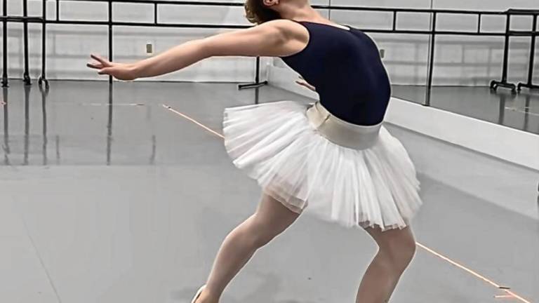 Kate Gobinski as Odette in a recent rehearsal for “Swan Lake.”