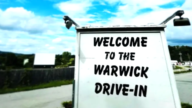 Hudson Valley Film Festival returns to the Warwick Drive-In The sign greeting movie-goers.