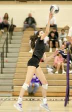 Sophia Ryan, #14, had 11 kills in the match