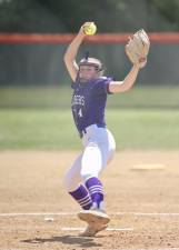 Valerie Pederson picked up the victory with a two-hit, 15-strikeout performance in NYSPHAA Sub-Regional playoffs against Corning-Painted Post.