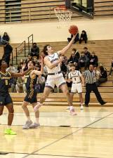Charlie Theokas, #23, scores two in the second quarter.