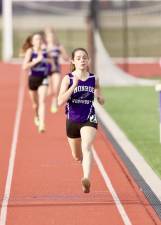 Samantha Apostolico came in first in the 1,500 meter race with a time of 51.19:02.