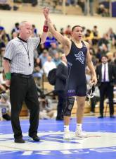 Elijah Brown pinned all his opponents on his way to the 144 lb class town during the Section IX Div. I Wrestling Championships on Feb, 14, 2026