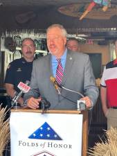 Orange County District Attorney David M. Hoovler during a summer safety press conference in Port Jervis on May 24, 2023.