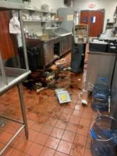 The Woodbury Diner was burglarized the night of Aug. 24. The ATM was broken into, cameras were destroyed and damage was done done to the offices and basement. Cash from the ATM, change from the office, the espresso machine and security footage was stolen. Photo provided.