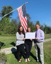 Pictured from left to right are: Jennifer Schnaars, secretary to the Supervisor, Jennifer DeFrancesco, executive director of Hudson Valley Honor Flight, and Monroe Town Supervisor Tony Cardone.