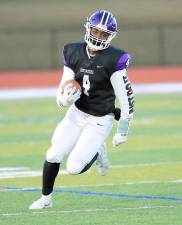 Cameron Adams rushed for 125 yards and scored two touchdowns against Pine Bush last Friday night. Photos by William Dimmit.