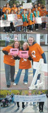 Monroe fourth-graders in Sarah Wells Girl Scout Troops 433 and 552