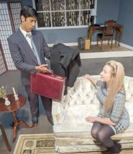 Klynt Ramjattan and Sara Johnson will headline in Neil Simon’s popular comedy, “Barefoot in the Park,” for two weekends in November at The Playhouse at Museum Village in Monroe. Provided photo.