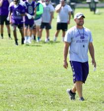 New Crusader Head Coach James Sciarra getting his team ready for the 2019 season.