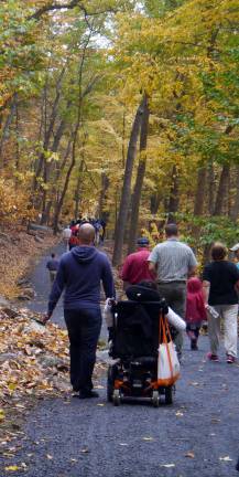 The 10-foot-wide packed stone Visitor Access Pathway (VAP), which meanders through mature forests and past fern-covered cliffs, now offers access to some of the Hudson Highlands' most challenging and rewarding vistas.