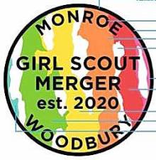 This is the special limited edition, commemorative Monroe-Woodbury Girl Scout Service unit patch.