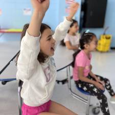 Students clapped their hands, tapped their feet and sang along to Jared Campbell’s powerful, heartfelt songs that are centered around kindness, individuality and perseverance.