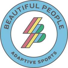 Beautiful People’s new logo based on the Disability Pride Flag designed by Ann Magill in 2021.