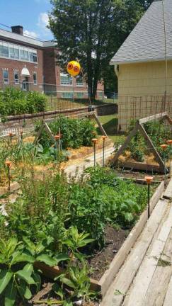 The garden at North Main Elementary in Monroe, which students help maintain, took home the award for Best Community Garden.