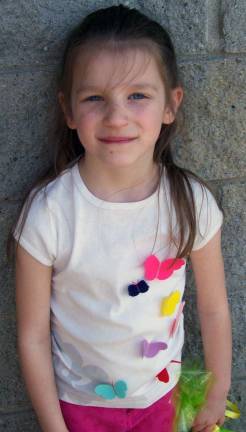 Emily Chiosie was a prize-winner in the 5-7 year old category.