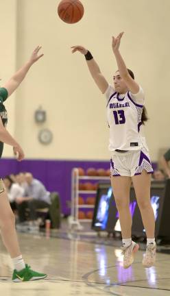 Gianna Pacciarelli hit four 3-pointers at home against FDR on Jan. 10.