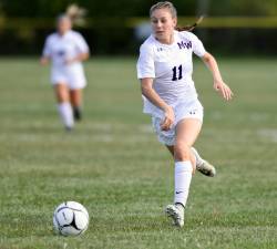 Josephine Sorce’s strong play at midfield has been key to the Crusaders success this year.