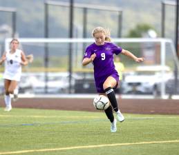 Anna Llewellyn’s shot put the Crusaders up in the second half.