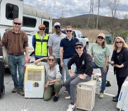 Photo of Members of the Chester Conservation Advisory Council and Chester Town Supervisor Brandon Holderidge at 2024 recycling drive. Provided photo.