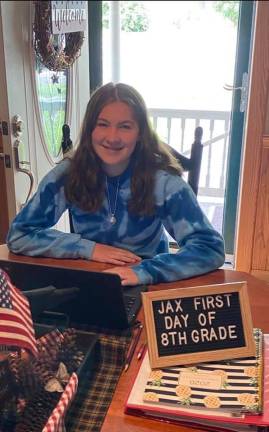 Jaclyn, 8th grader at Monroe-Woodbury Middle School.